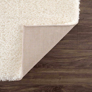Heavenly Solid Cream Plush Rug