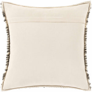 Sagamore Cream Trellis Wool&Cotton Throw Pillow