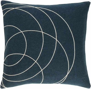 Woubrugge Dark Blue Pillow Cover