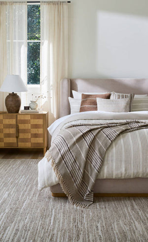 Polk Brown Upholstered Bed