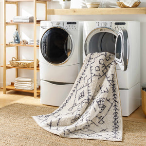 Elyes Beige Washable Area Rug - Clearance