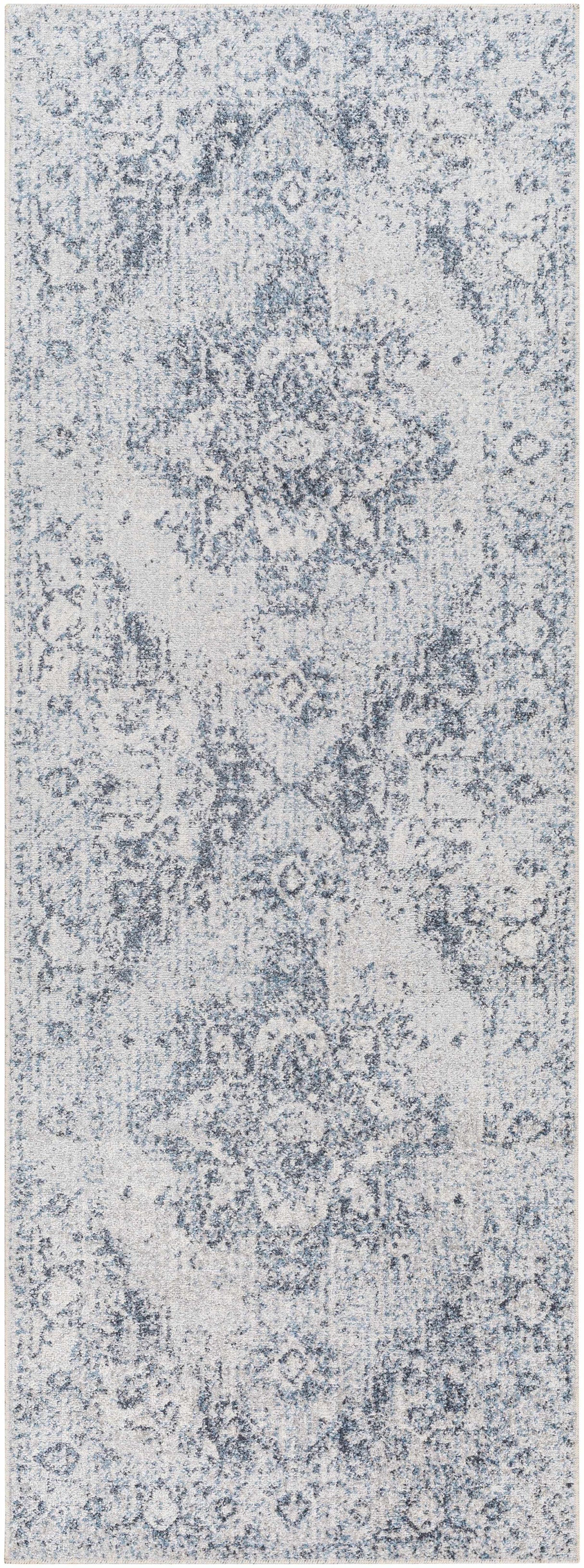 Ankti Aqua Washable Area Rug - Clearance