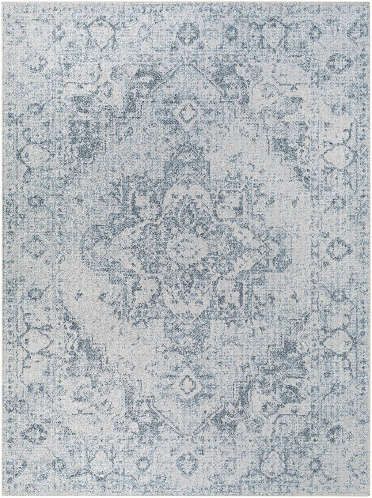 Ankti Aqua Washable Area Rug - Clearance