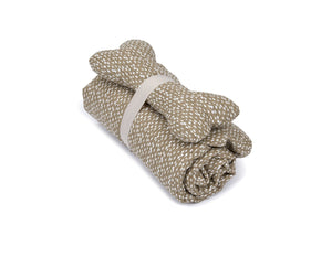 Blanket and Bone Toy Set- SlumberJax Dottie Tan