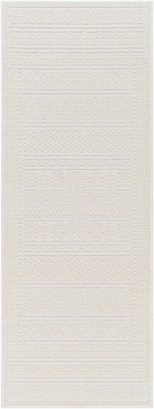 Bahar Cream Washable Area Rug