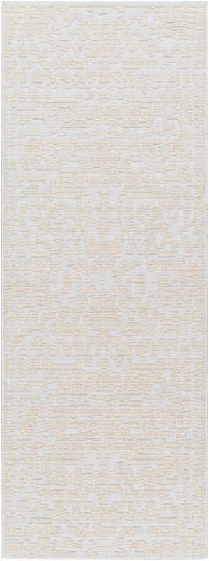 Beren Cream Washable Area Rug - Clearance