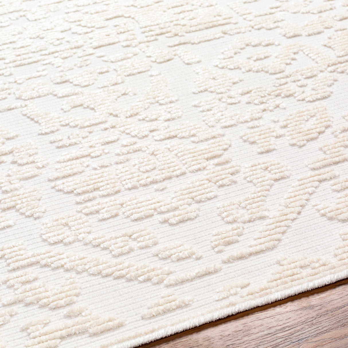 Beren Cream Washable Area Rug - Clearance