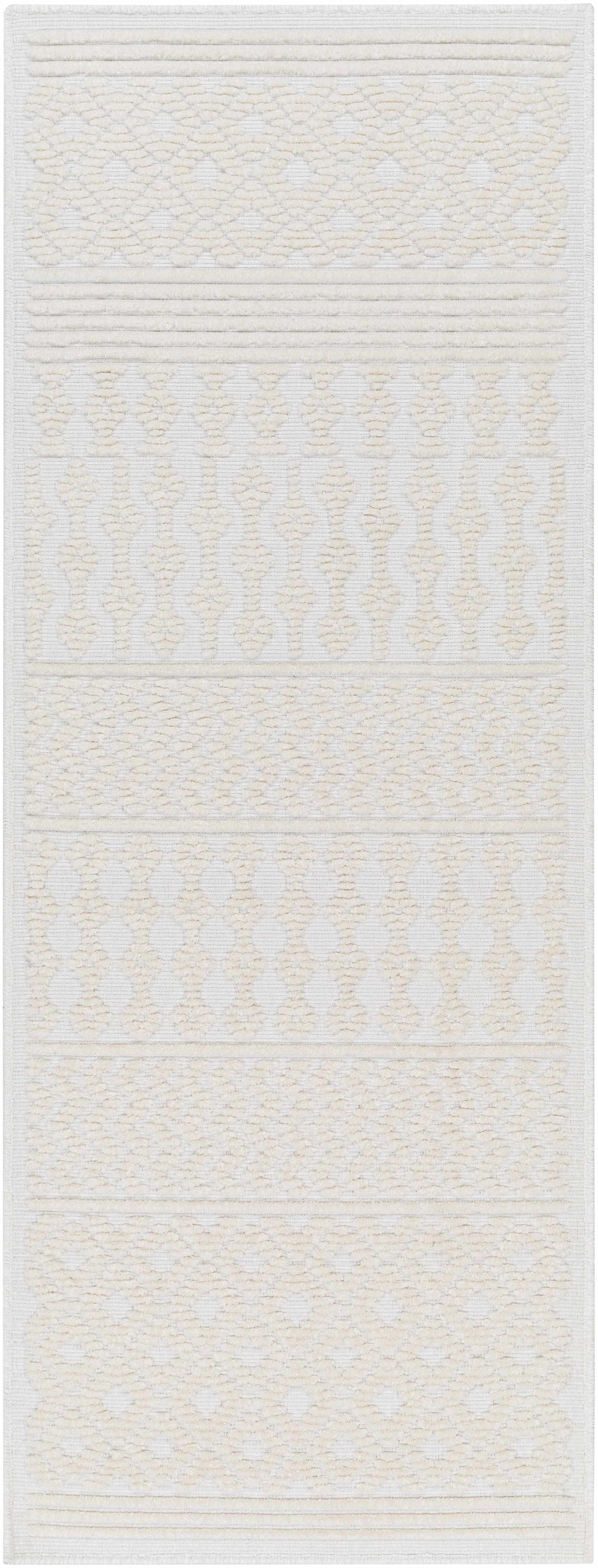 Drago White Washable Area Rug
