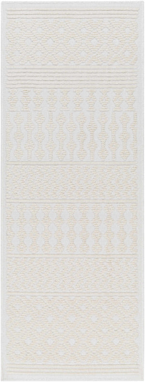 Drago White Washable Area Rug