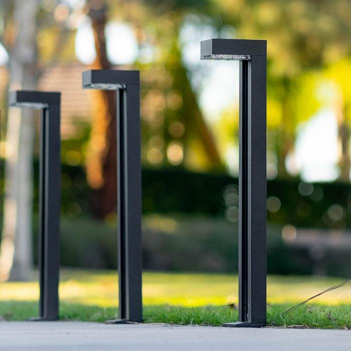 German Osram Pro-Line Bollard Solar Lights® V4 | 100LM | Aluminum / Glass | 2-Pack
