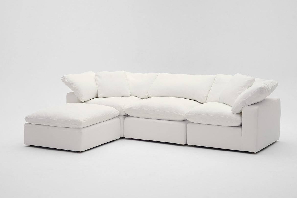 4-Cube Modular Sectional Chaise