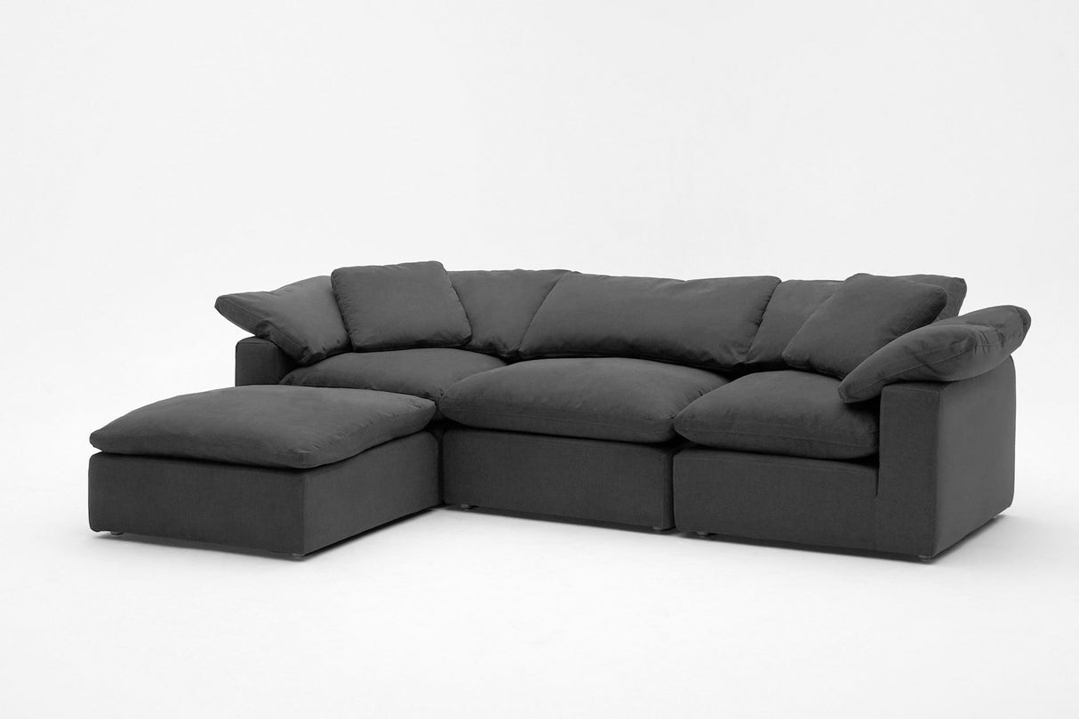 4-Cube Modular Sectional Chaise