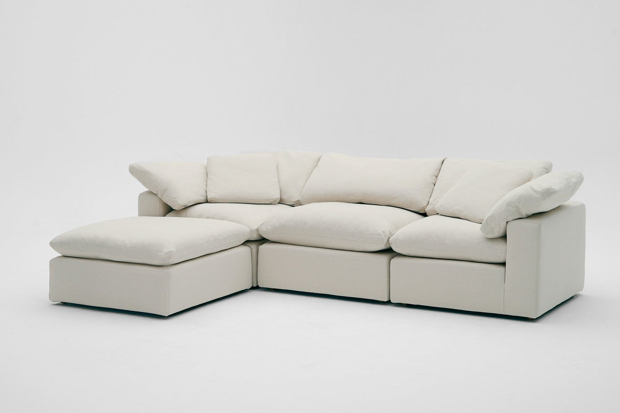 4-Cube Modular Sectional Chaise