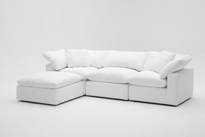 4-Cube Ottoman Chaise Sectional