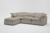 4-Cube Ottoman Chaise Sectional