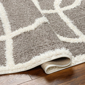 Gilon Taupe Plush Area Rug - Clearance