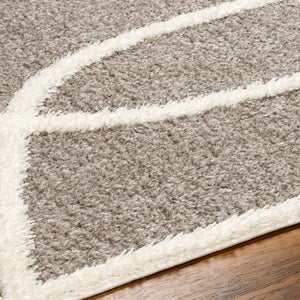 Gilon Taupe Plush Area Rug - Clearance