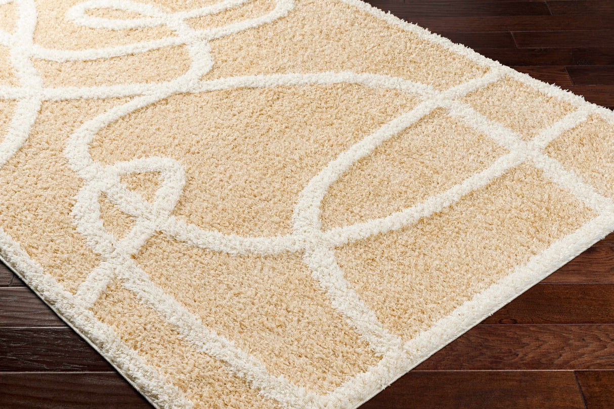 Gilon Camel Plush Area Rug - Clearance
