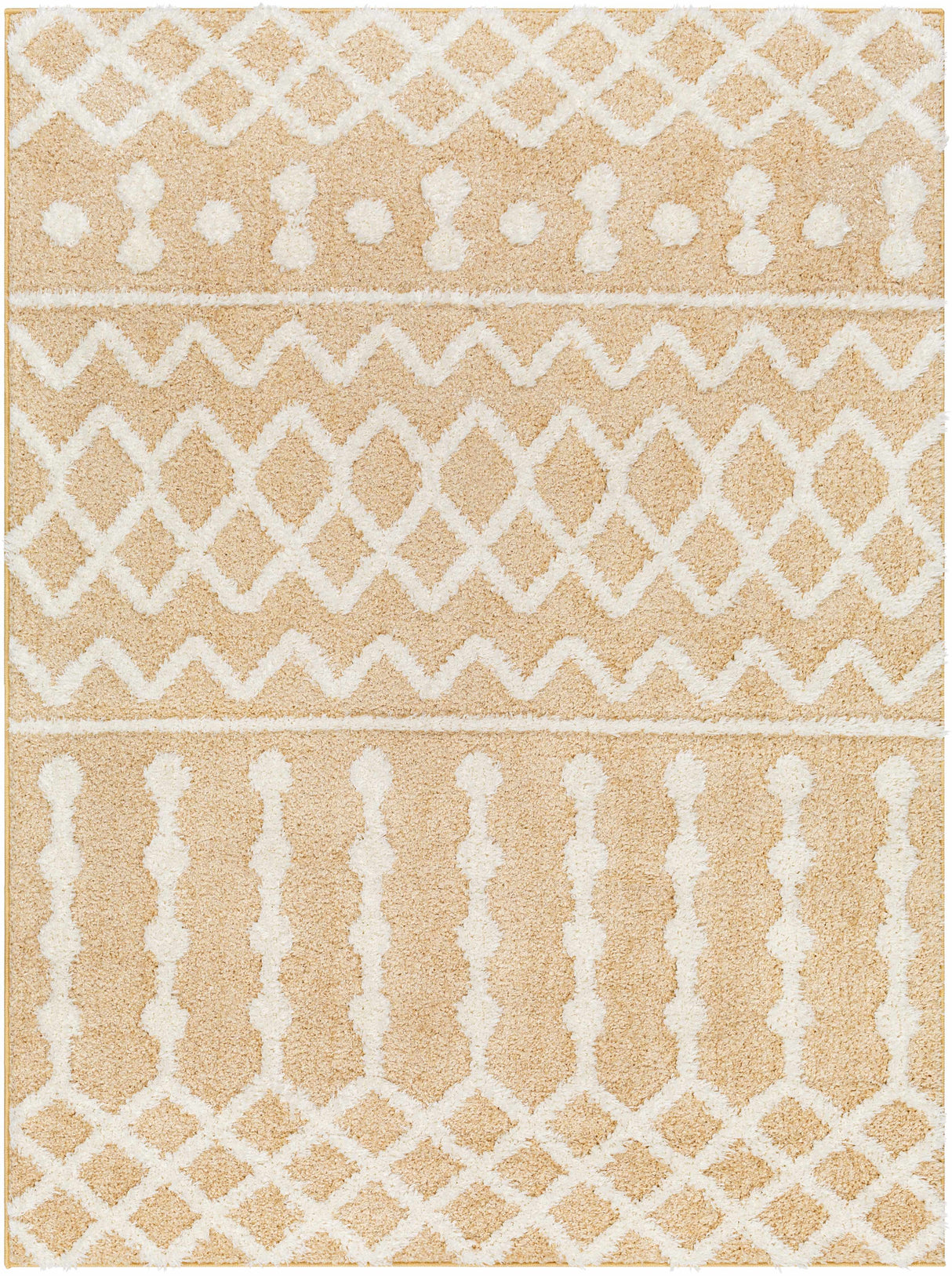 Ilyas Camel Plush Area Rug - Clearance
