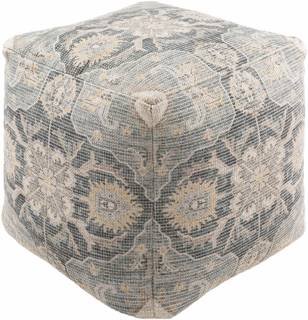 Sollenau Pale Blue Pouf