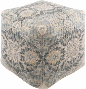 Sollenau Pale Blue Pouf