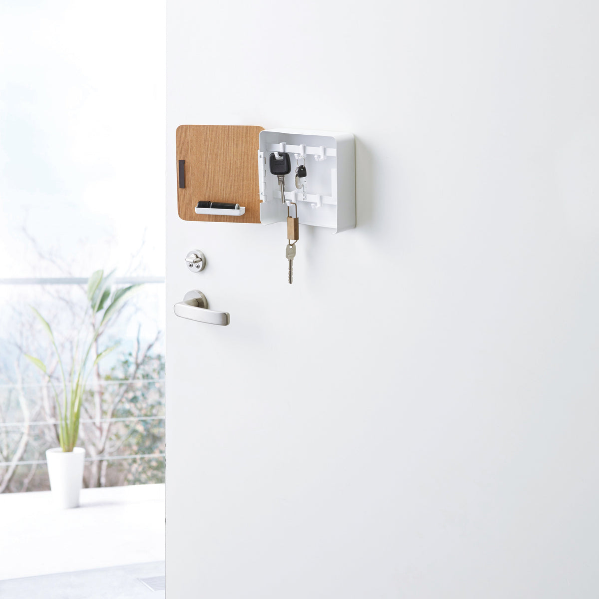 Magnetic Key Cabinet - Steel + Wood – Sage & Sill