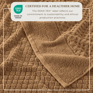 Cotton Diamond Waffle Weave Bath Towel Set - Grayson Collection