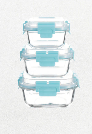 High Top Lid Square Containers