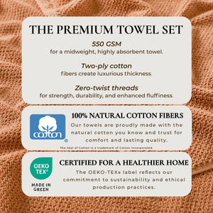 Cotton Textured Bath Towel Set - Acacia Collection