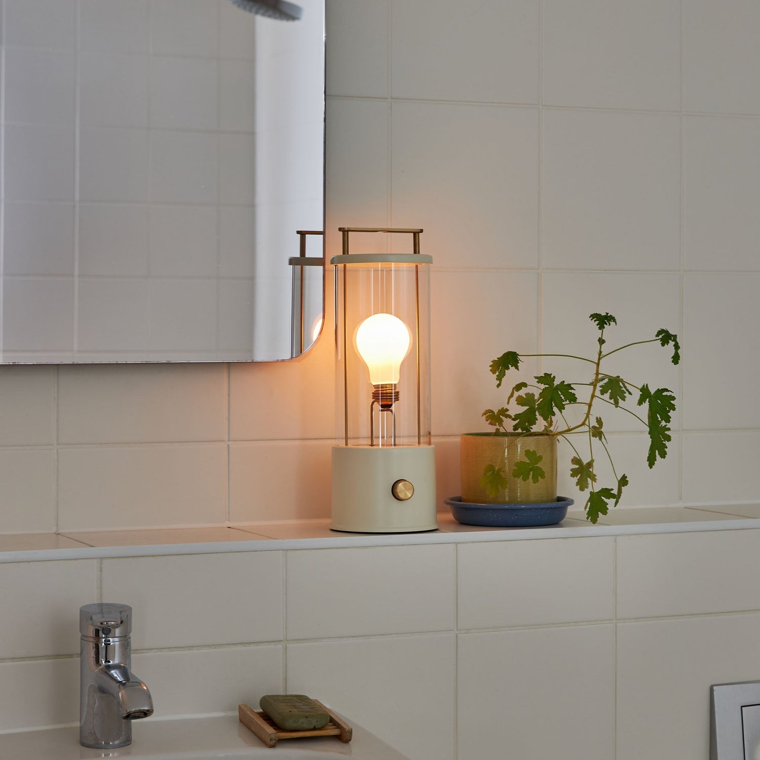 The Muse 1.0 Portable Lamp in Candlenut White