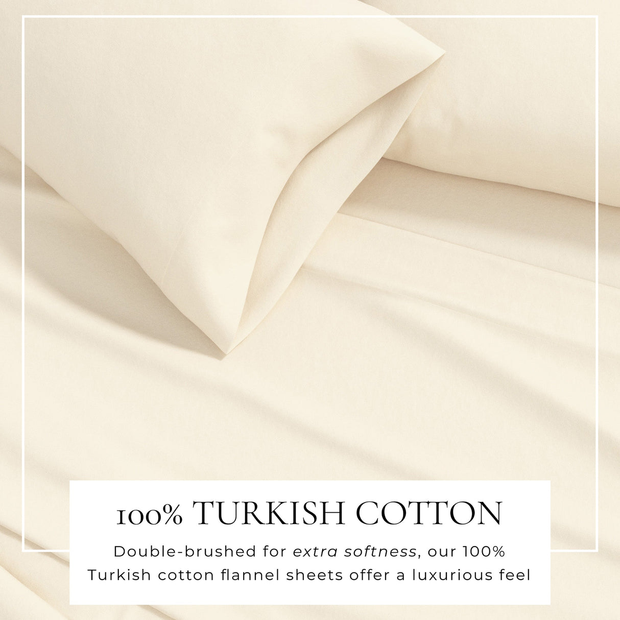 4-Piece Cotton Solid Flannel Sheet - Nordic Collection