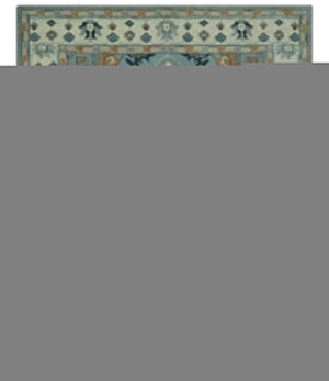 Traditional Heriz Gray and Ivory Floral Hand Knotted Custom Made wool Area Rug