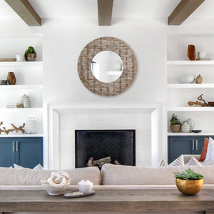Traditional Round Mirror Vintage Wall Decoration