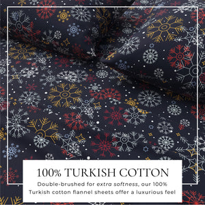 4-Piece Turkish Cotton Flannel Sheet - Lakeview Collection