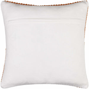 Trory Burnt Orange Throw Pillow