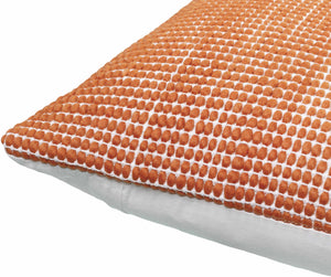 Trory Burnt Orange Throw Pillow