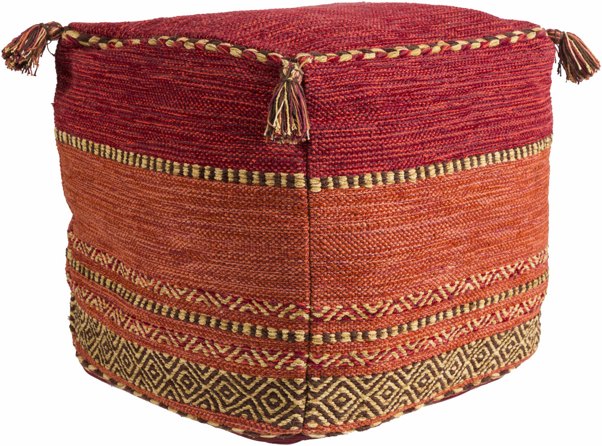 Hinterbruhl Burnt Orange Pouf