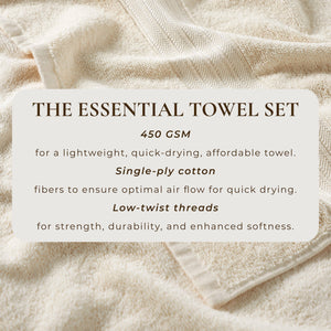 Cotton Terry Bath Towel Set - Cooper Collection