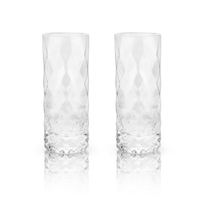 Gem Crystal Highball Glasses Set of 2