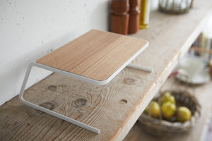Dish Riser - Small - Steel + Wood