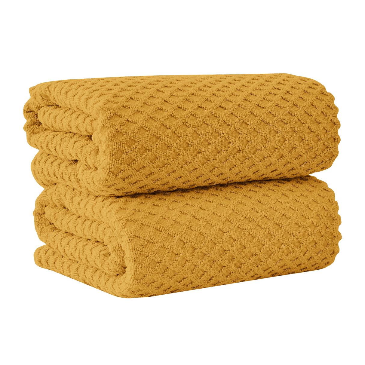Cotton Diamond Waffle Weave Bath Towel Set - Grayson Collection