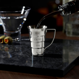 Harrison Stainless Steel Stepped Jigger