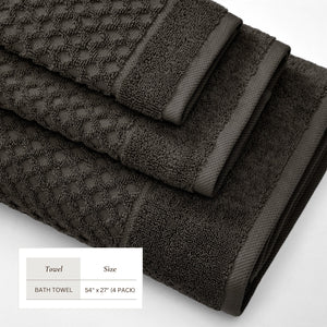 Cotton Diamond Waffle Weave Bath Towel Set - Grayson Collection