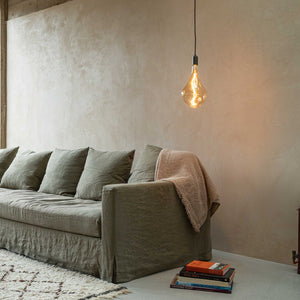 Voronoi III Plug-In Pendant in Brass