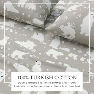 4-Piece Turkish Cotton Flannel Sheet - Stratton Collection