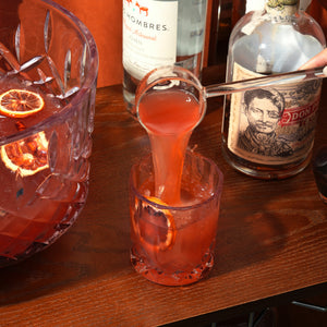 Admiral Crystal Punch Bowl and Tumbler Set