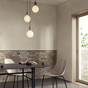 Triple Pendant in Walnut + Sphere IV