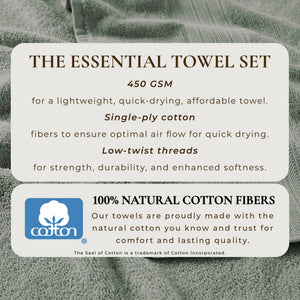 Cotton Terry Bath Towel Set - Cooper Collection