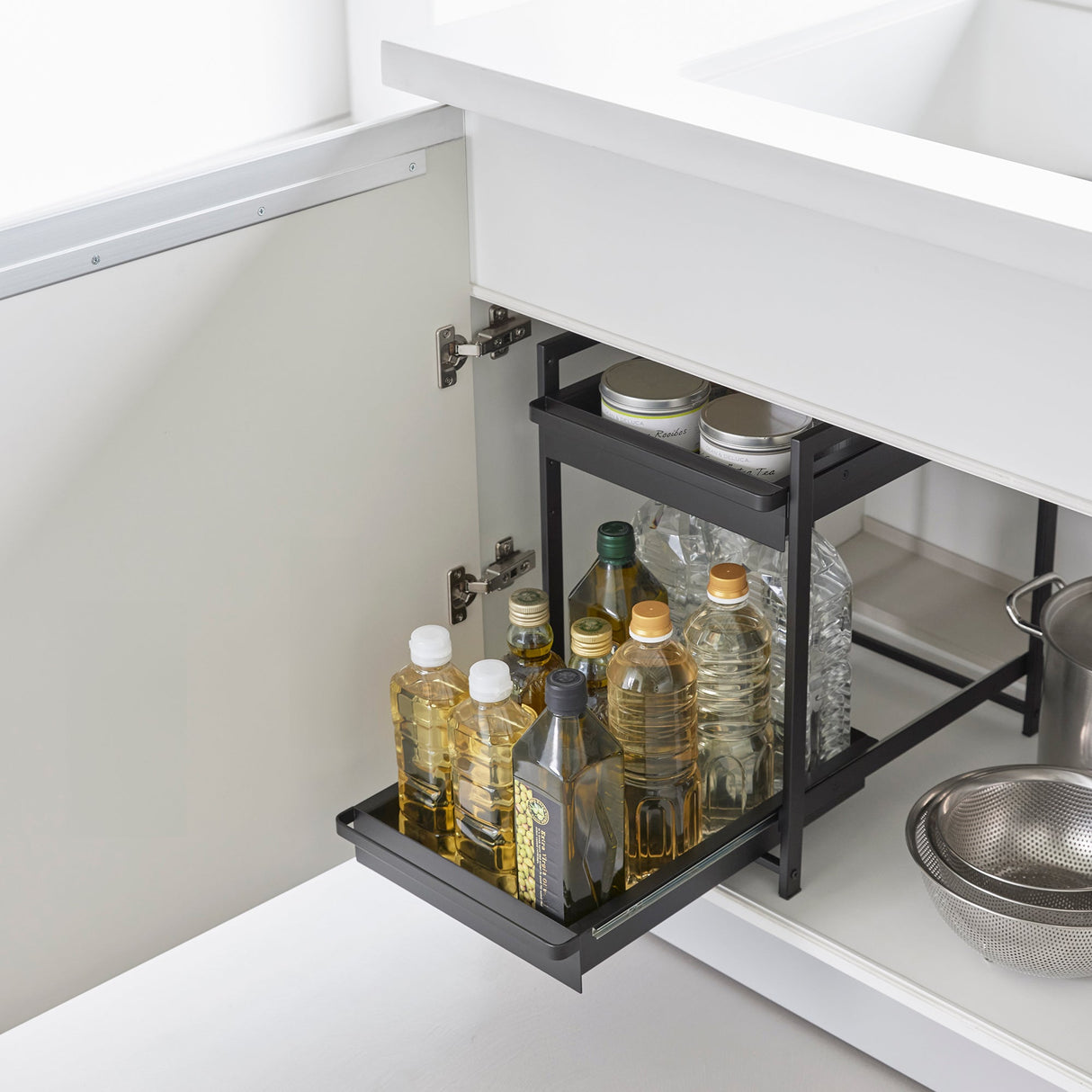 Two-Tier Pull-Out Shelf - Steel