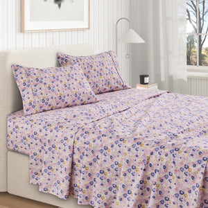 Watercolor Floral Sheet Set - Delia Collection